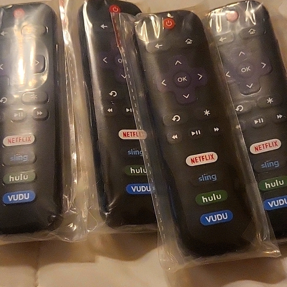 【Pack of 4】 New Replacement for Roku TV Remote Compatible for TCL-ONN-Hisense